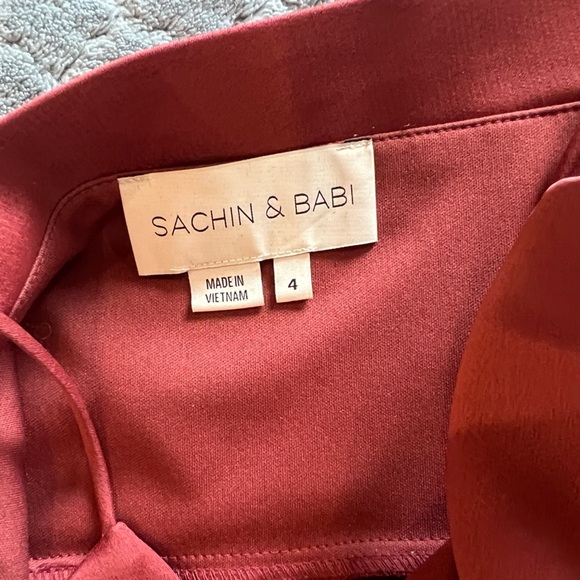 BHLDN Freya Satin Charmeuse Dress | Anthropologie in Cinnamon - Picture 7 of 7